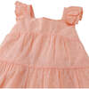 Baby Lauren Tiered Dress With Bow On Back, Peach - Dresses - 2