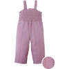 Baby Leigh Broken Striped Dobby Jumpsuit With Smocked Top, Purple - Rompers - 1 - thumbnail