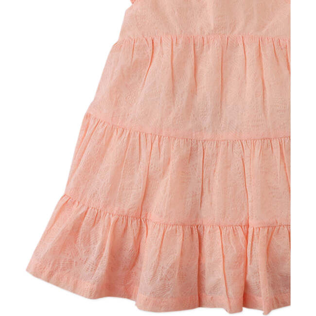 Baby Lauren Tiered Dress With Bow On Back, Peach - Dresses - 3