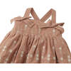 Baby Dinah Strappy Embroidered Dress With Bow, Brown - Dresses - 2