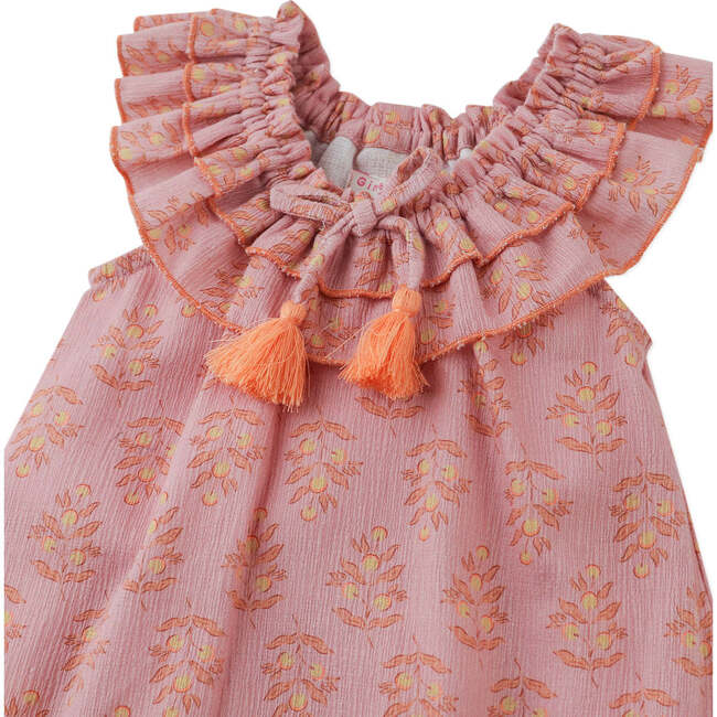 Baby Ally Dress With Ruffles & Tassel, Multicolor - Dresses - 2