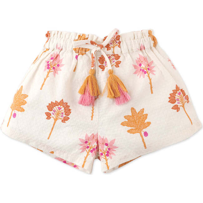 Baby Jesy Printed Cotton Blouse & Shorts Set With Braided Tie, Multicolor - Mixed Apparel Set - 3