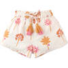 Baby Jesy Printed Cotton Blouse & Shorts Set With Braided Tie, Multicolor - Mixed Apparel Set - 3