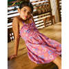 Samantha Floral Batik Halter Dress With Ruffles, Multicolor - Dresses - 2