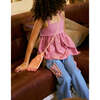 Scarlett Crochet Bodice Strappy Top, Multicolor - Blouses - 2