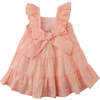 Baby Lauren Tiered Dress With Bow On Back, Peach - Dresses - 5