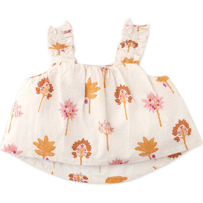 Baby Jesy Printed Cotton Blouse & Shorts Set With Braided Tie, Multicolor - Mixed Apparel Set - 4