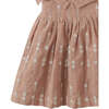 Baby Dinah Strappy Embroidered Dress With Bow, Brown - Dresses - 3
