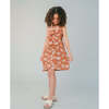 Katrina Printed Strappy Dress With Woven Ties, Brown - Dresses - 3