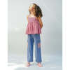 Scarlett Crochet Bodice Strappy Top, Multicolor - Blouses - 3