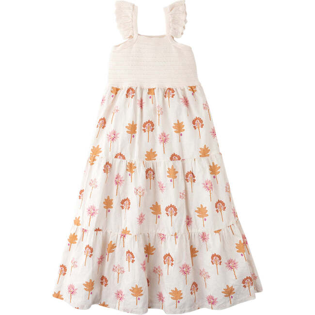 Skylar Knitted Bodice Printed Tiered Maxi Dress, Multicolor - Dresses - 5