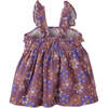 Baby Normani Dress With Knots & Ruffles, Purple - Dresses - 5