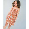 Katrina Printed Strappy Dress With Woven Ties, Brown - Dresses - 6