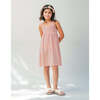 Blair Strappy Dress With All Over Crochet Bodice & Flowers, Peach - Dresses - 3