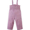 Baby Leigh Broken Striped Dobby Jumpsuit With Smocked Top, Purple - Rompers - 5