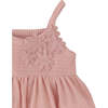 Blair Strappy Dress With All Over Crochet Bodice & Flowers, Peach - Dresses - 4