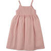Blair Strappy Dress With All Over Crochet Bodice & Flowers, Peach - Dresses - 6