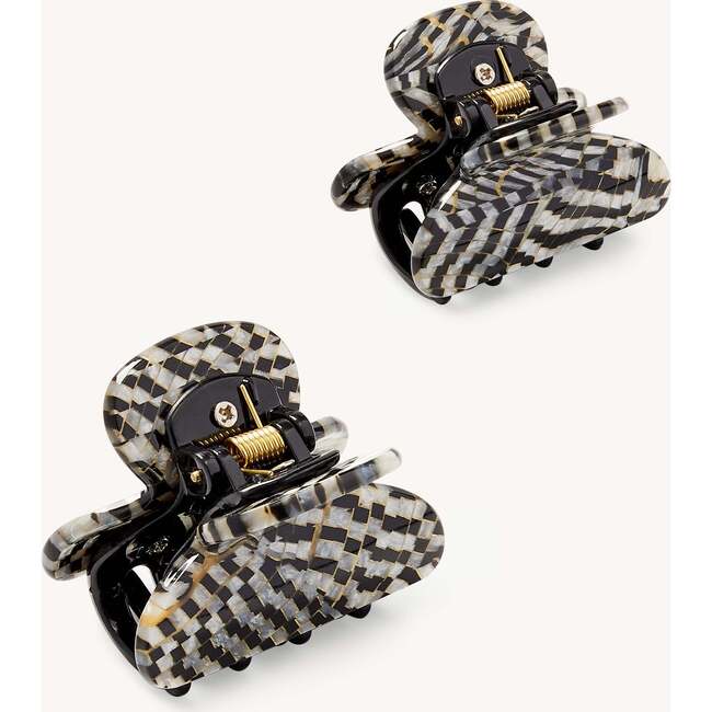 Twin Heirloom Claws, Perle Noir - Hair Accessories - 2