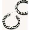 Mini Hoops, Perle Noir - Earrings - 2