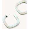 Midi Square Hoops, Astral Mint - Earrings - 2