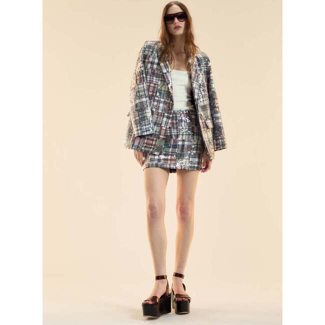 Marisol Madras Mini Skirt, Plaid