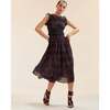 Ramie Smocked Dress, Navy/Red - Dresses - 2