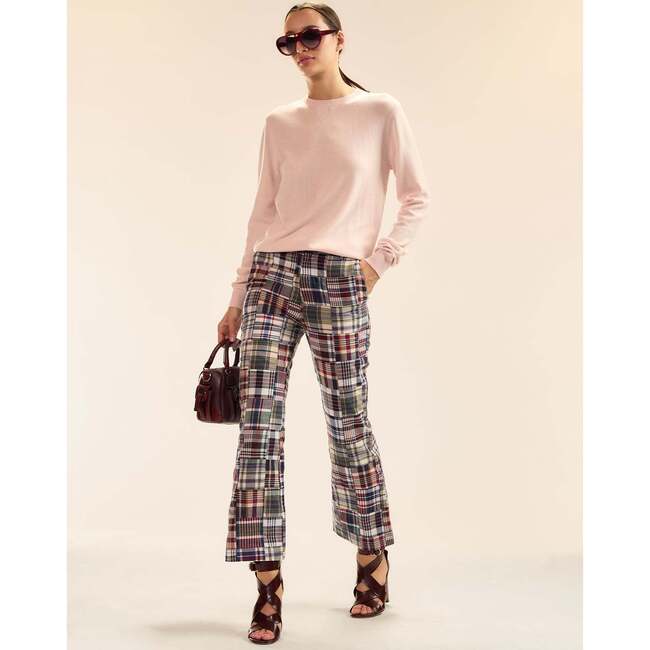 Marisol Madras Cropped Trouser, Plaid