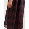 Ramie Smocked Dress, Navy/Red - Dresses - 5