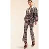 Marisol Madras Cropped Trouser, Plaid - Pants - 3