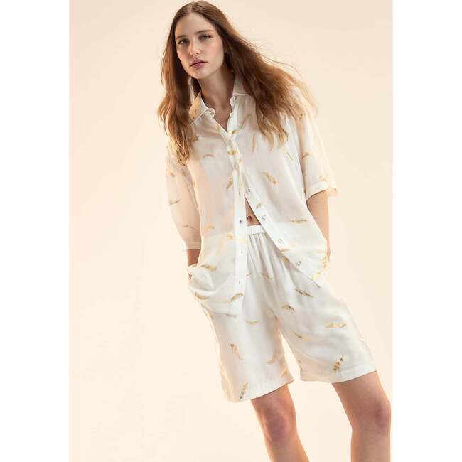 Blake Camp Shirt, White - Shirts - 2