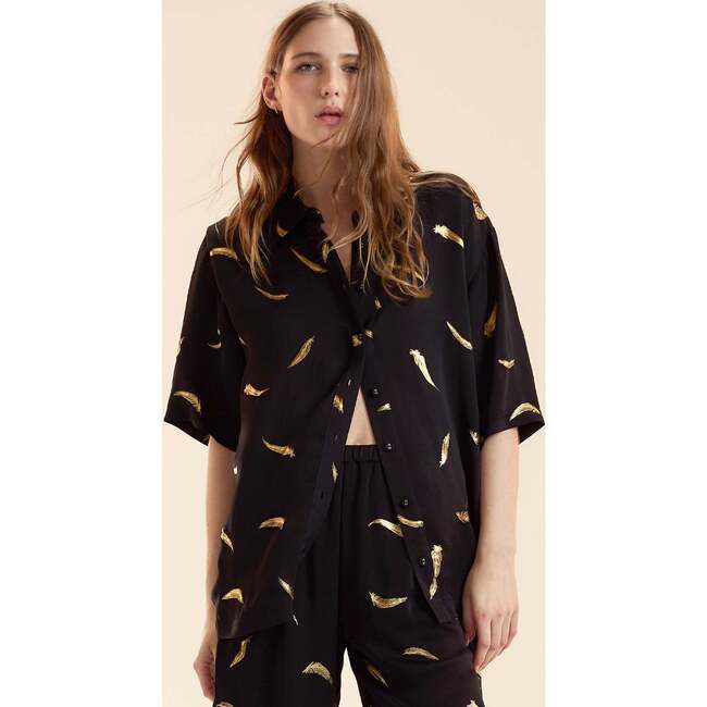 Blake Camp Shirt, Black