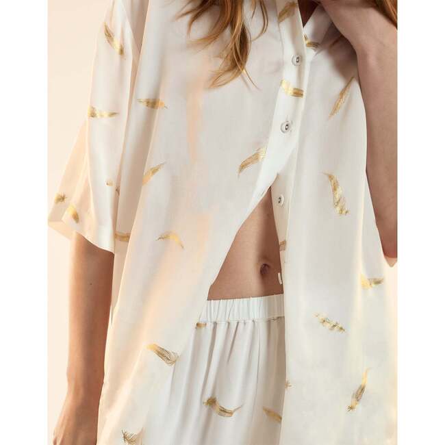 Blake Camp Shirt, White - Shirts - 5