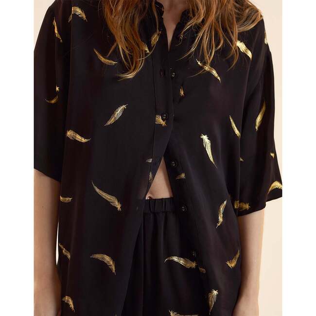Blake Camp Shirt, Black - Shirts - 6