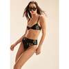 Amalfi High Waisted Bikini Bottom, Black Gold - Two Pieces - 2
