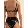 Amalfi High Waisted Bikini Bottom, Black Gold - Two Pieces - 5