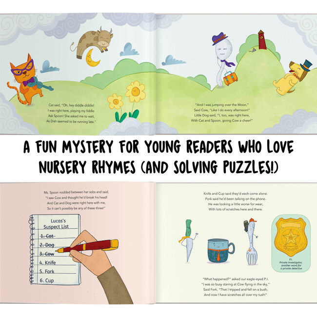 Your Child the Detective: The Case of the Disappearing Dish (Personalized Nursery Rhyme Book) - Books - 6
