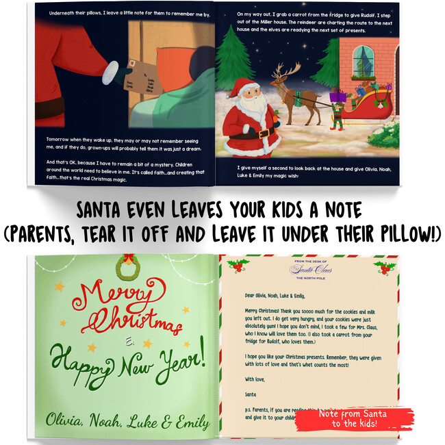 Santa's Visit to your House (Personalized Christmas Book for upto 4 kids) - Books - 6