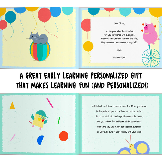 Letters, Numbers & Me (Personalized Eary Learning Book) - Books - 2