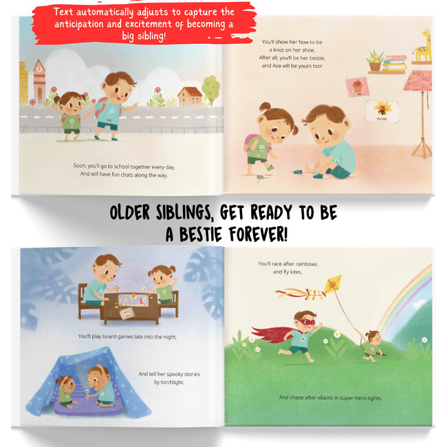 Me and My New Baby Sibling: Besties Forever! (Personalized Book for an Older Sibling to be) - Books - 6