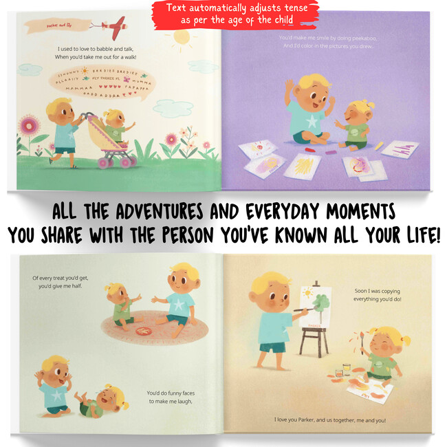 Me and My Older Sibling: Besties Forever! (Personalized Book from a Younger to an Older Sibling) - Books - 5