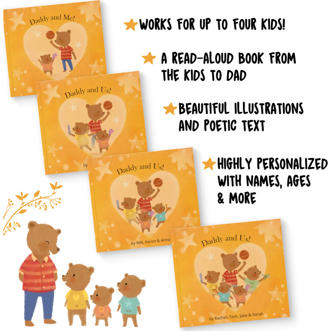 Daddy and Us / Me  (A Personalized Read-Aloud Gift from upto 4 Kids to Dad) - Books - 2