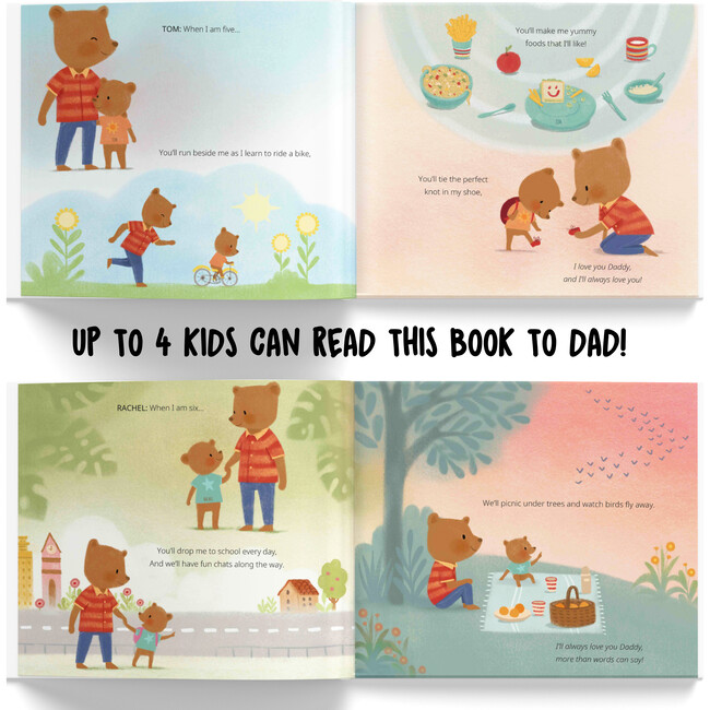 Daddy and Us / Me  (A Personalized Read-Aloud Gift from upto 4 Kids to Dad) - Books - 6