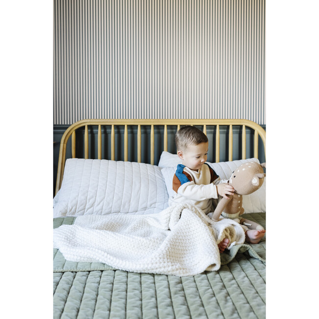 Waffle Knit Toddler, Swan - Swaddles - 2