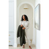 Waffle Knit Throw, Thyme - Blankets - 3