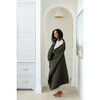 Waffle Knit Throw, Thyme - Blankets - 4