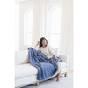 Waffle Knit XL Throw, Oxford - Blankets - 4