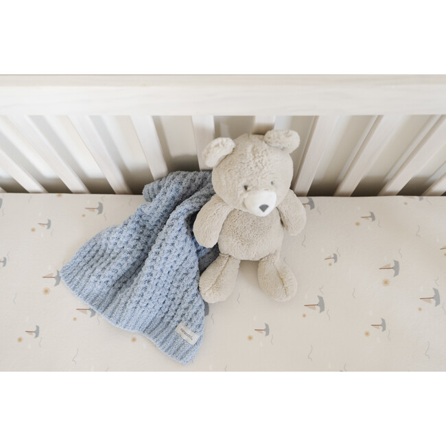 Waffle Knit Mini, Blue Jay - Swaddles - 5