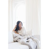 Waffle Knit Throw, Moonbeam - Blankets - 5