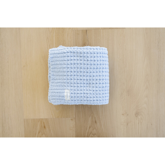 Waffle Knit Receiving, Blue Jay - Blankets - 5