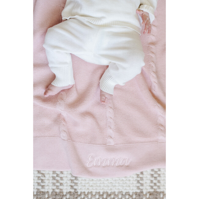 Heriloom Blanket Receiving, Pink - Blankets - 3
